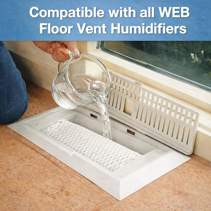 HQRP 4-Pack Wick Filter Compatible with Web Humidifying Floor Vent Register - Image 2