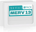 2-Pack 9 x 11 x 1 MERV 13 Replacement Dehumidifier Filter Compatible with Santa Fe Compact70, Ultra70, Element, Compact2, UA 65H dehumidifier Models by Qinlov