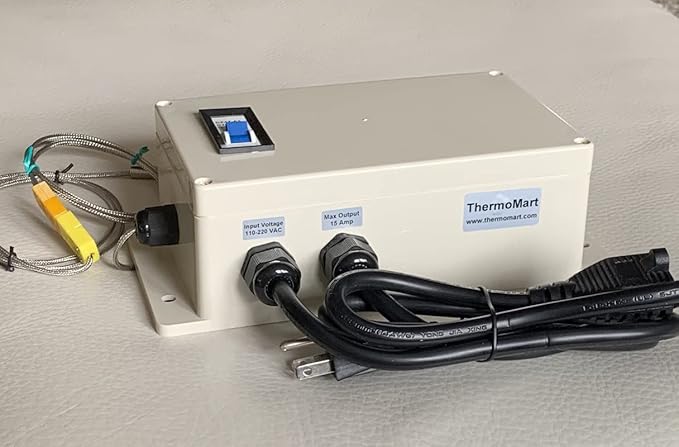 Plug & Play PID Temperature Controller + Timer Control Panel Box with Circuit Breaker for Kiln Oven - Image 6