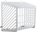 Outdoor Dryer Vent Cover with Open/Close Flap – Fits 3–4 Inch Vent Caps, Heavy-Duty Metal Dryer Vent Screen, Animal Guard, Weather-Resistant, Easy to Install (7.5"Lx7.5"Wx6"H) by HOLDLY
