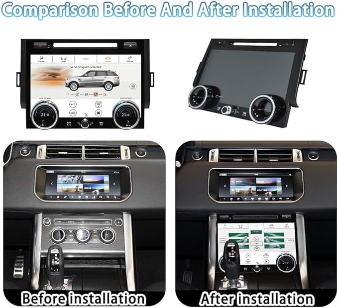for 2013 2014 2015 2016 2017 Land Range Rover Sport L494 Car Climate Control Upgrade LCD Touch Screen AC Panel Control Air Conditioning Dashboard Seat heating Android Voice HVAC (L494 climate control) - Image 2