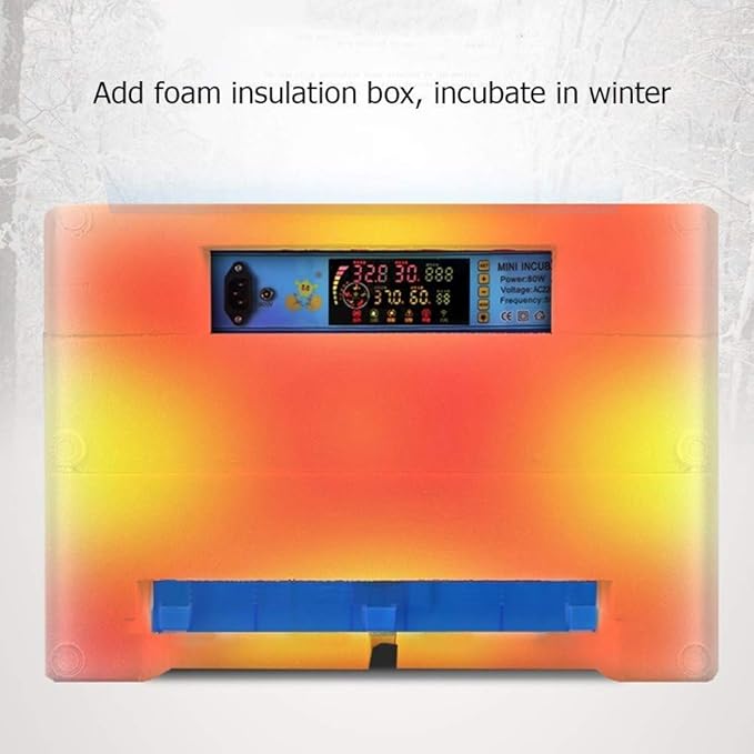 Large Egg Incubator 256 Eggs Automatic Turning Poultry Hatcher Digital Temperature Humidity Control Panel for Farm Family Use - Image 8