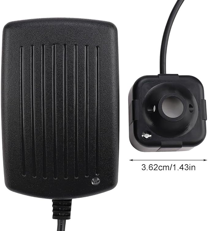 Portable Indoor Water Spray Atomizer, Humidifier DIY Kits Mist, Capacity Humidifier for Reptile Tanks, Room Air Moisture, and Decorative Waterscapes, High for Reliable Electronic Component (Black) - Image 5