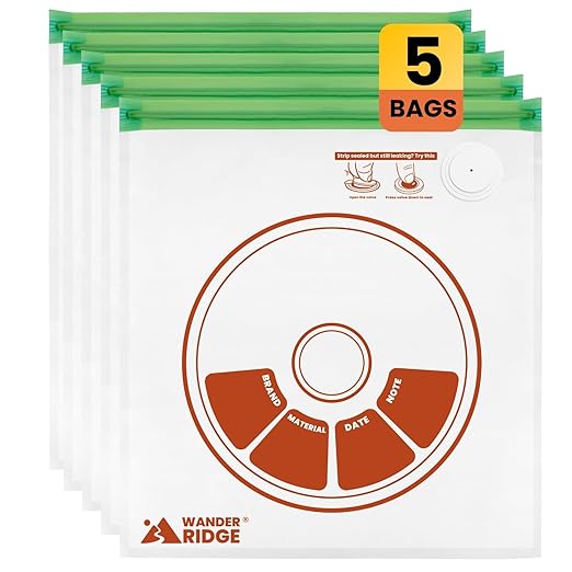 3D Printer Filament Storage Bags – Vacuum, Moisture-Proof & Dustproof, Humidity Resistant, Reusable (13 x 15 Inches, 5 Bags) by Unknown