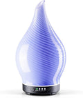 Porseme 150ml Essential Oil Diffuser Glass Color Changing Aroma Air Diffusers Aromatherapy Ultrasonic Cool Mist Humidifier 6 Running Hours Waterless Auto-Off for Sleeping Yoga Office Spa (Pure Purple) by Porseme