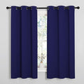 NICETOWN Navy Blue Blackout Curtains 40 inches Length for Kitchen, 2 Panels, 29" Wide, Thermal Insulated Decoration Drapes for Small Window by NICETOWN
