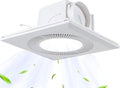 Bathroom Exhaust Fan With Light,DC Energy-Saving Ventilation Fan, Ceiling Mount Ventilation Fan & Light 6500K Combo,Newly upgraded silent exhaust fan for the bathroom by Aydomer