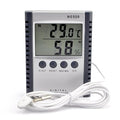 iKKEGOL Digital Indoor Outdoor in/Out Wall Mount Monitor Sensor LCD Temperature Thermometer Hygrometer Humidity Meter with Probe Cable by iKKEGOL