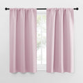 NICETOWN Kitchen Curtains, Privacy & Light Block Out Window Curtains & Drapes for Loft, Cupboard, Cafe, Girls Bedroom (Lavender Pink, 34 in x 54 in (W x L), 2 Panels) by NICETOWN