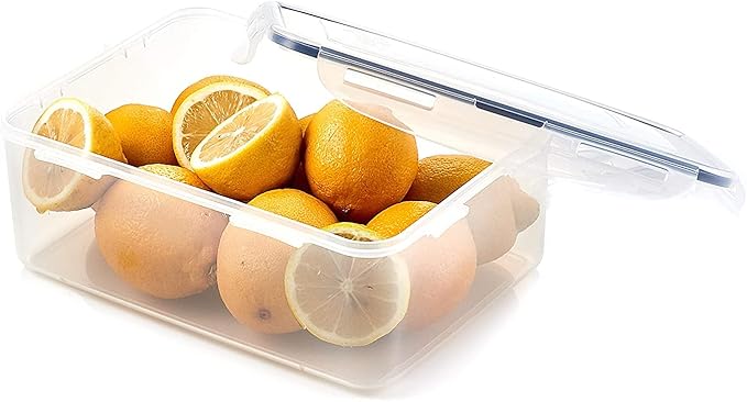 LOCK & LOCK Easy Essentials Food Storage lids/Airtight containers, BPA Free, Rectangle-88 oz-for Rice, Clear - Image 3