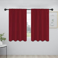 Easy-Going Rod Pocket Blackout Curtains for Bedroom, Room Darkening Window Curtains for Living Room, Thermal Insulated Noise Reduction Solid Window Drapes, 2 Panels(42x45 in, Christmas Red) by Easy-Going