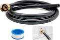 Leakproof Dehumidifier Drain Hose 3/4 Inch FHT Connection Brass Interface to Prevent Water Leakage 5 Feet Thickened Dehumidifier Hose with Rustproof Durable Connector Fits for Most of Dehumidifiers by Benwanfee