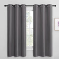 NICETOWN Grey Blackout Curtain Panels for Bedroom, Thermal Insulated Grommet Top Blackout Draperies and Drapes for Basement (2 Panels, W42 x L68-inch, Grey) by NICETOWN