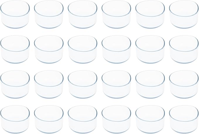 Round Chair Leg Caps,PVC Furniture Feet Covers,TTZEZE Transparent Round Floor Protectors,Clear Table Feet Covers Preventing Plastic Chair Leg Covers Scratches and Noise 60mm/2.36'', 24 by TTZEZE