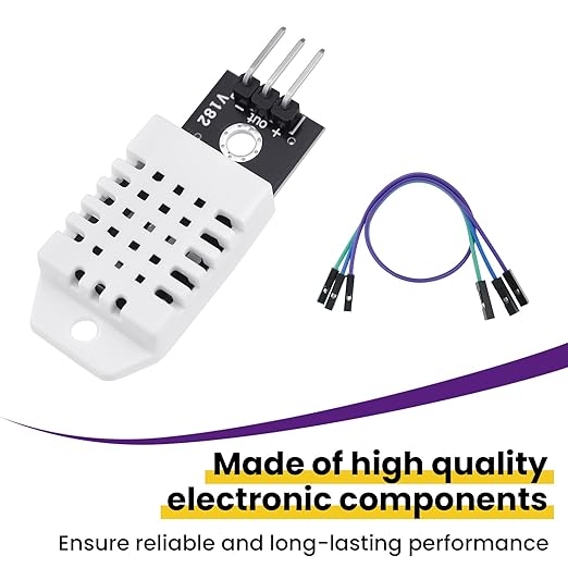4Pcs DHT22/AM2302 Digital Temperature Humidity Sensor Module with Cable, Temp Range -40~80℃ (±0.5℃), Humidity 0~100% RH (±2%) for A-rduino Electronic Practice DIY, Replace SHT11 SHT15 - Image 6