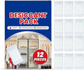 100g Rechargeable Desiccant Packs 12-Pack - Color Indicating Silica Gel Moisture Absorbers for Storage Bins, Closets, Cars Safes & 3D Filaments by Unknown
