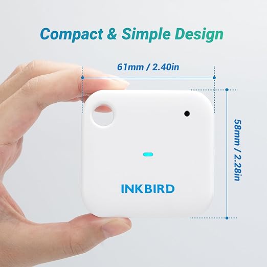 INKBIRD WiFi Thermometer Hygrometer Monitor, Smart Temperature Humidity Sensor IBS-TH3 with App Notification Alert, 1 Year Data Storage Export, Remote Monitor for Greenhouse Wine Cellar Baby Room - Image 3