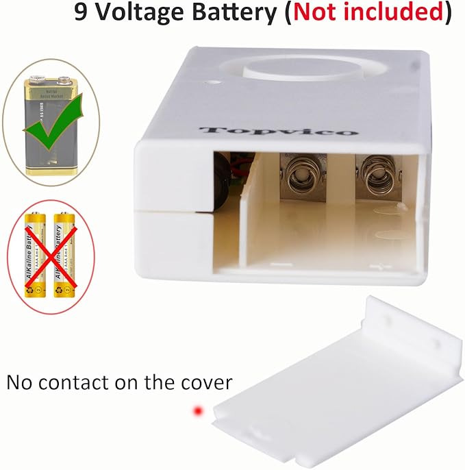 Topvico Water Leak Sensor Detector Flood Alarm for Basement RV Moisture 120dB Work Alone Battery Operated 3 Packs - Image 5