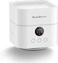 Air Purifier and Humidifier Combo for Bedroom, Covers Up to 200ft², H13 True HEPA Filter, 500ML Water Tank, Quiet Cool Mist Top Fill Essential Oil Diffuser for Baby, Pet Room, White by HomBreez
