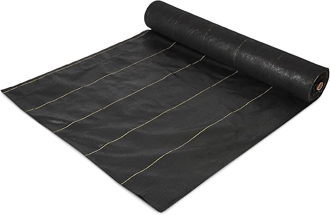 Dewitt Sunbelt Weed Barrier Fabric 3.2 oz, 4 x 300 Feet – Heavy-Duty Ground Cover Mat for Greenhouse Floors, Garden Rows, Raised Beds, Yard Gardening, and Outdoor Landscape Protection by DeWitt