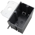 MAKERELE 1-Gang Adjustable Electrical Outlet Box, 21 Cubic Inches Adjustable Non-Metallic Outlet Box, PVC Grey Adjustment Screw to Adjust The Box Depth with ETL Certified(1 Pack) by MAKERELE