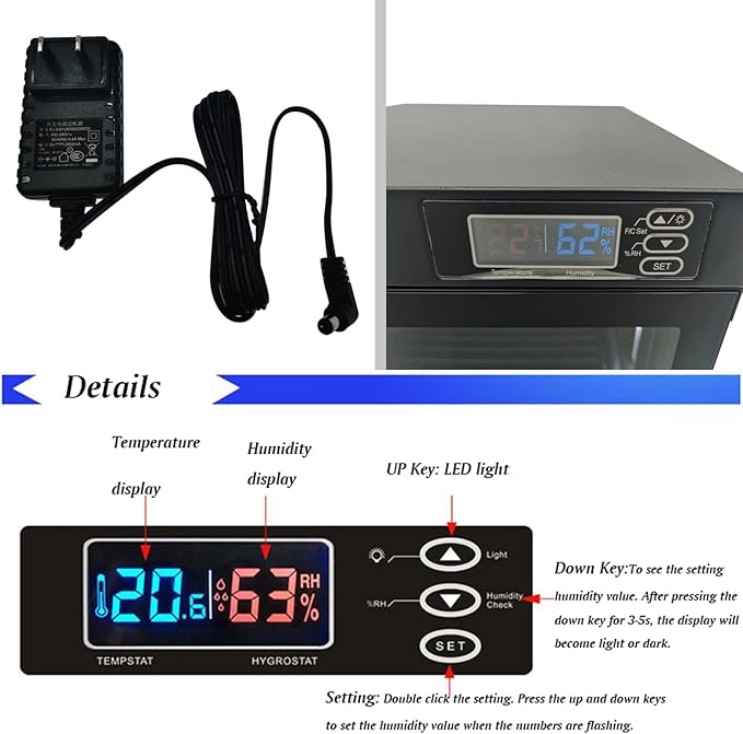 Electronic Dry Cabinet 50L, 4 Layers Camera Storage Cabinet, Digital Dehumidifying Dry Box for Camera Lens and Electronic Equipment Storage - Image 3