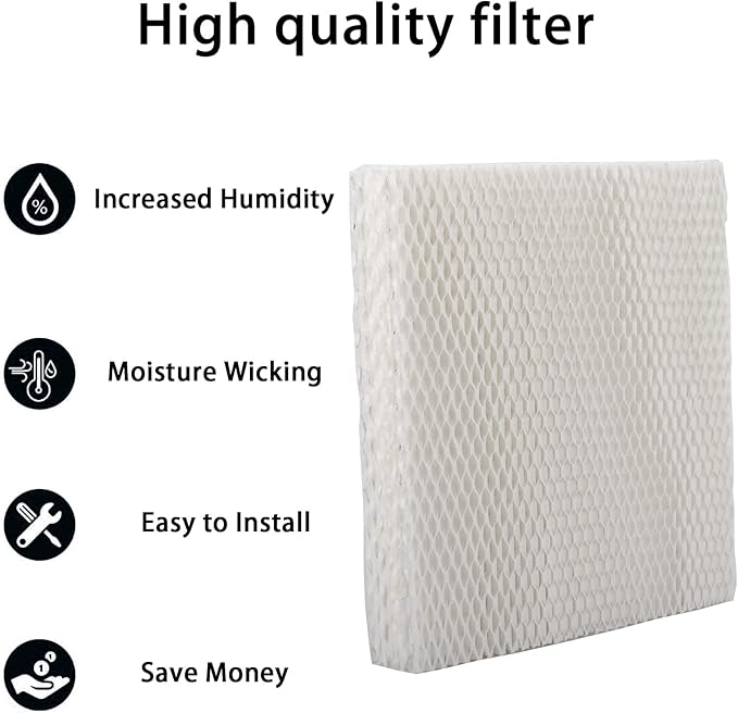 HIFROM 2Pack Replacement Humidifier Wick Filters Water Panel Filter Compatible with Carrier HUMCCSBP2212 HUMCCSBP2312 HUMCASBP2312 HUMCCSBP2412 Humidifier P110-1045 - Image 4