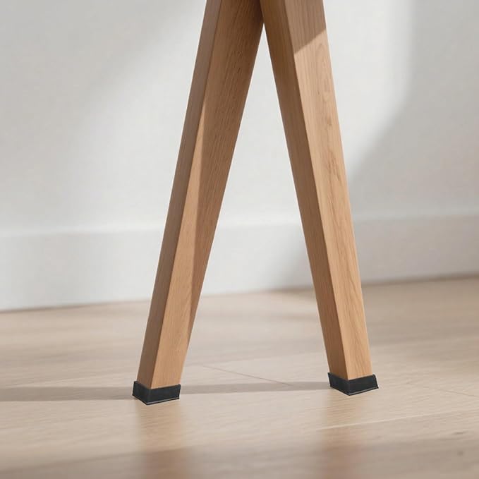 24 Pcs Wood Post End Cap 1.85 x 3.5 inch Waterproof Anti-Friction Black Post Caps (1-1/2" x 3-1/7") PVC Armrests Protector for Floor Chair Legs Table Legs and Other Wood - Image 3