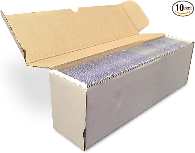 BCW 14-Inch Semi-Rigid #1 Storage Box - 10ct | Holds 350 Semi-Rigid Card Holders | Vertical Card Organizer | Ideal for Sports, Trading Cards Baseball, Magic, Pokemon by BCW