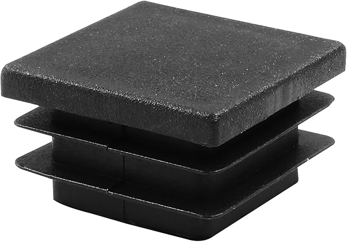 8 Pack 1-1/4" Square Plastic Plugs, Black Tubing End Caps Plugs Insert for Square Tube and Furniture Legs - Image 3