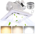 FEITON Square Bathroom Exhaust Fan with LED Light, Adjustable Color Temperature(3000K/4500K/6000K), 110 CFM 30W 4 Inch Duct, 110-220V 1.0 Sones Quiet Bathroom Ventilation Fan Light Combo Ceiling Mount by FEITON