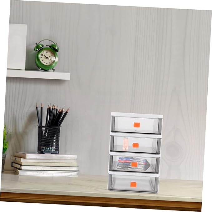 1pc Desk Storage Box Storage Boxes Document for Office Mini Cosmetic Organizer Small Desk Organizer - Image 8