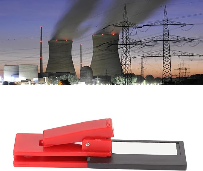 Dilwe Radiation Detector, Portable Nuclear Radiation Detector Geiger Counter, Electromagnetic Field Radiation Dosimeter for Wallet or Pocket(Red) - Image 5