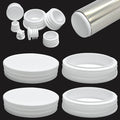 4" (100mm) Plastic Hole Plugs White -Round Chair Leg Caps, Flush Mount Pipe Plugs, Tubing End Caps for Metal&Wood Legs Tube, Outdoor Furniture Feet caps & Table Plastic Plugs, 4 PCS by EASYEAH
