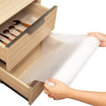 Shelf Liner Drawer Liner for Kitchen Cabinets Non-Adhesive by Linda’s Essentials (12 x 120 Inches) - Non-Slip Easy Clean Kitchen Cabinet and Cupboard Protector, Waterproof Mat, Clear Roll by LindasEssentials