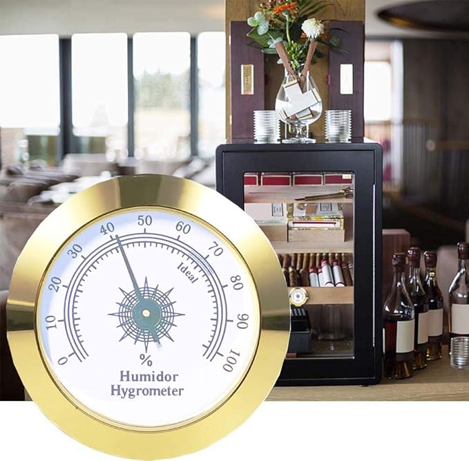 Cigar Hygrometer - High Precision Adjustable 2 Inch Hygrometer Thermometer for Cigar Humidor | Cabinet | Jars | Guitar - Image 7