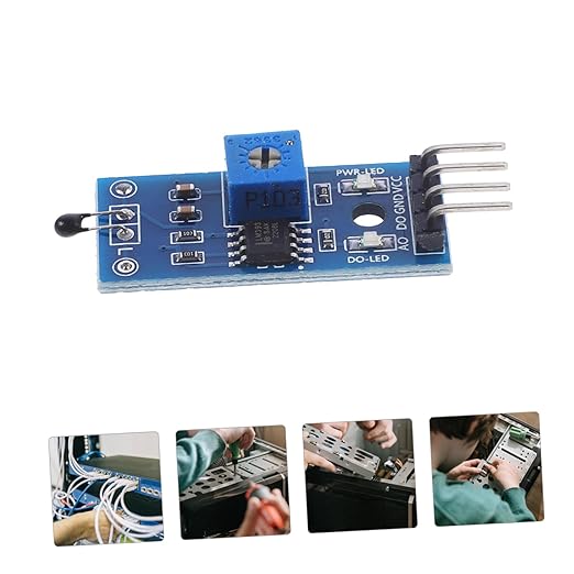 DOITOOL 10pcs Temperature-Sensitive Relay Modules for Environmental Monitoring Detector with Digital Output for Microcontroller Connection Reliable and Durable Temperature Control - Image 4