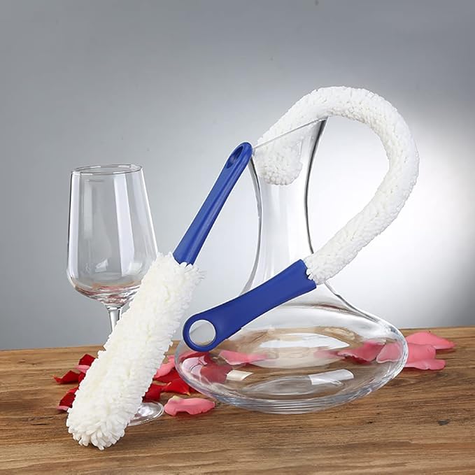 Bottle Cleaning Brush - Set of 2 Different Sizes Flexible Bottle Scourer - Multi-Function Household Cleaning Tools for Cleaning of Wine Decanters, Goblets, Glasses, Cups - Image 5