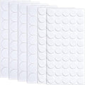 200 Pcs Small Felt Furniture Pads, Self-Adhesive EVA Foam Dot Circles, Round Felt Furniture Stickers for Desks Drawers Vases Photo Frames Cabinets Doors Candlesticks- White, 2 Sizes by Unknown