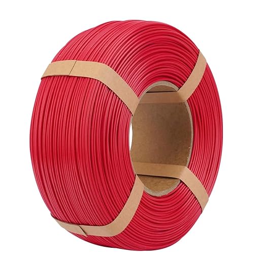 Inland V2 PLA PRO (PLA+) 3D Printer Filament Refill, 1.75mm Spooless Filament, Dimensional Accuracy +/- 0.03mm, 1KG (2.2lbs) Magenta Refill for Inland Reusable Spools, Bambu Lab Compatible by INLAND