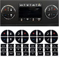 AC Dash Button Repair Decal Stickers, Repair for Ruined Faded A/C Control Buttons Car Fixing Decal Replacement Compatible with Most Vehicles - Car Truck SUV Accessories by JOYCOURT