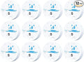 12 Pack Water Leak Detectors for Home, 100dB Waterproof Water Sensor Alarm Leak Detector for Basements, Bathrooms, Laundries, Sinks, and Windows(Battery Included) by Unknown