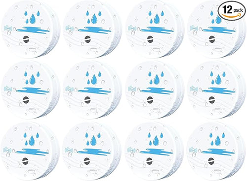12 Pack Water Leak Detectors for Home, 100dB Waterproof Water Sensor Alarm Leak Detector for Basements, Bathrooms, Laundries, Sinks, and Windows(Battery Included) by Unknown