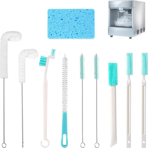 10pcs Ice Maker Cleaner Brush, Portable Ice Machine Cleaner Tool Cleaning Set for Crevice & Tight Spaces by Unknown