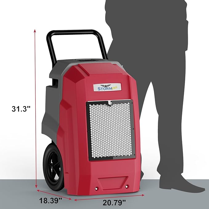ALORAIR Storm Pro Commercial Dehumidifier 180 PPD, LGR Portable Dehumidifier with Pump, cETL Listed, 6 Years Warranty, LCD Display, for Clean-Up, Flood, Moisture - Image 6