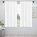 Easy-Going Rod Pocket Blackout Curtains for Bedroom, Room Darkening Window Curtains for Living Room, Thermal Insulated Noise Reduction Solid Window Drapes, 2 Panels(52x56 in, White) by Easy-Going