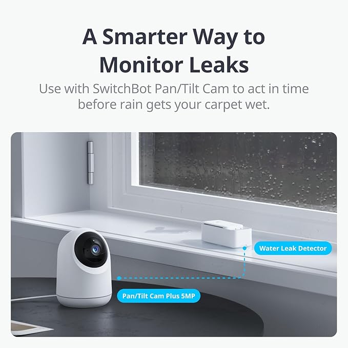 SwitchBot WiFi Water Sensor, Smart Water Leak Detector, 100dB Adjustable Alerts & App Alerts, IP67 Waterproof, Wireless Detector for Kitchen, Bathroom, Basement, No Hub Required (Support 2.4G) - Image 9