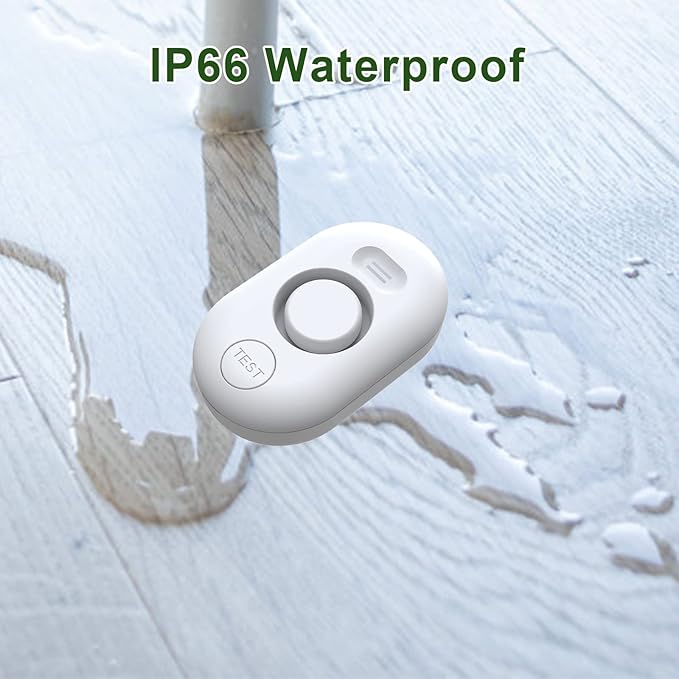 METAK Water Leak Detector Sensor Alarm: Home Water Flooding Monitor Smart Sink Overflow Monitoring Adjustable Wet Moisture Alert Pipe Leakage Drip Detection Warning for Basement Floor (2 Sensor) - Image 5