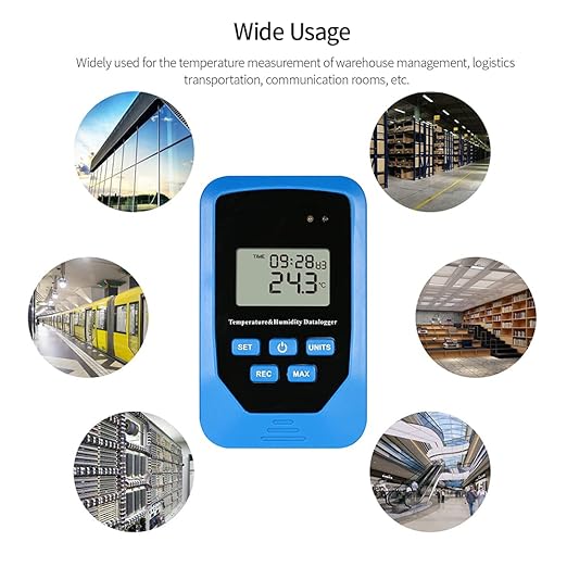 Mini USB Humidity Temperature Data Logger RH Temp Datalogger Recorder Humiture Recording Meter with Heat Index and Dew Test 80,000 Record acity - Image 4
