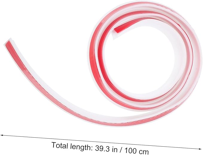 Angoily 3pcs Self-adhesive Silicone Water Retaining Strip for Countertops Bathroom and Kitchen Baffle Easy to Install Barrier for Showers and Sinks - Image 2